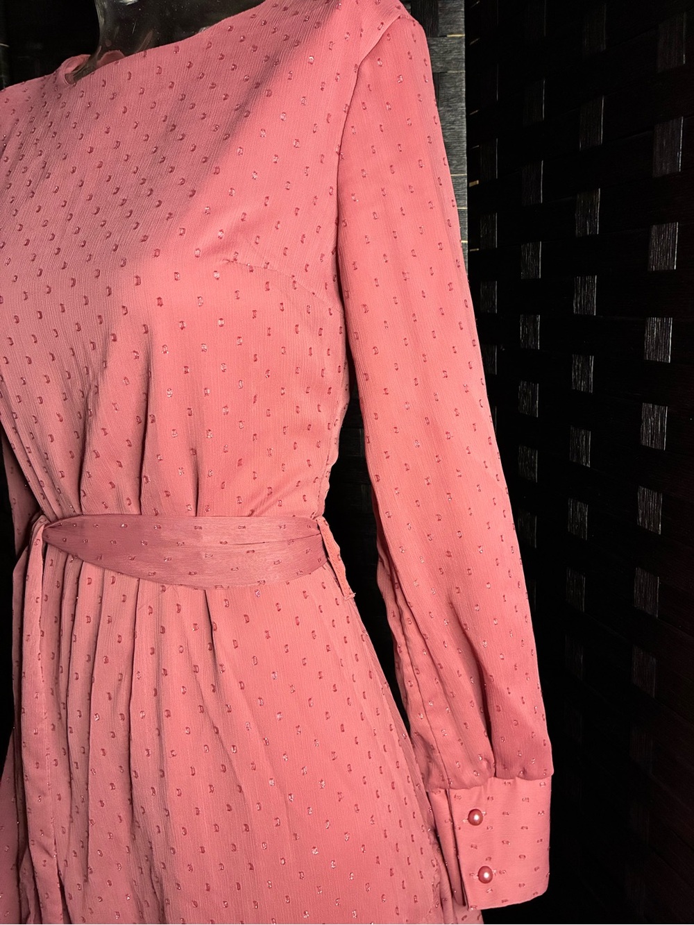 Tiered Ruffle Maxi Dress in Dusty Rose - Picture 5 of 12